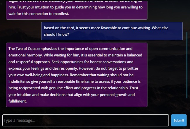 Live Tarot and Horoscope AI Chatbot